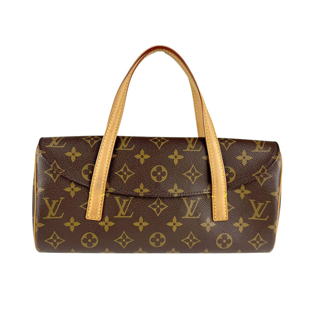 Louis Vuitton Sonatine Monogram Canvas Handbag Brown